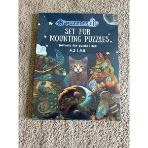 Puzzles Up Set for Mounting Puzzles A3 A5 Adhesive Glue Sheets Kit New